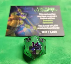 Donatello serialized Spindown Dice Sirius 1417/1599 MTG TMNT - Image 2