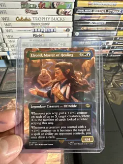 Elrond, Master of Healing 447 Borderless The Lord of the Rings NM MTG Pack Fresh - Image 1
