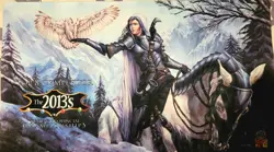 MTG 2013 State & Provincial Championships Top 8 Playmat Signed Hayes - Image 1