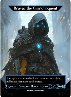 Bruvac the Grandiloquent - Full Art Altered Art Custom Proxy Cards - Image 1