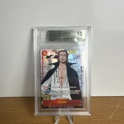G2U 2024 One Piece Card Game The Best PRB01 Shanks Manga Alt Art PSA 10 - Image 1
