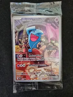Pokemon Team Rocket's Wobbuffet - 203 - SVP Destined Rivals Promo Card SEALED - Image 1