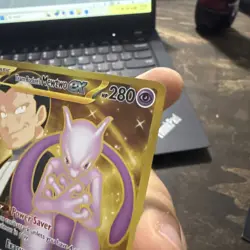 Pokemon TCG Mewtwo EX Team Rockets Hyper Rare Card 240/182 Destined Rivals - Image 5