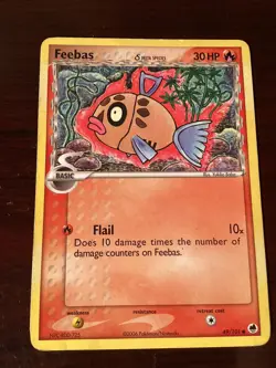 Feebas EX Dragon Frontiers 49/101 Pokemon TCG Card HP Regular Common - Image 1