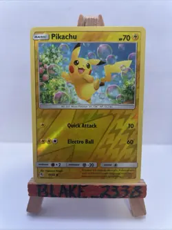 POKEMON PIKACHU 19/68 REVERSE HOLO HIDDEN FATES NM NEAR MINT - Image 1