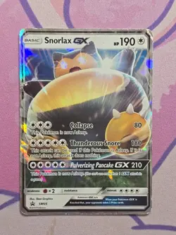 Pokemon TCG Snorlax GX SM05 Sun Moon HP - Image 1