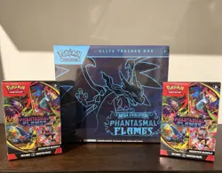 Pokemon Mega Evolution phantasmal Flames ETB and 2 Booster Boxes - Sealed - Image 1