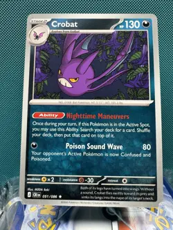 Crobat 051/086 Non Holo Rare (deck exclusive) Pokemon Chaos Rising CRI 2800 - Image 1