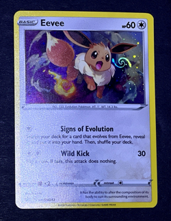2020 Pokemon EEVEE Black Star Promo COSMOS HOLO #SWSH042 Perfect HD GALAXY SWIRL - Image 3