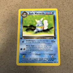 1st Edition Dark Wartortle 46/82 Team Rocket Pokemon TCG - Image 1