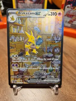 Pokemon Alakazam ex 201/165 Scarlet & Violet 151 Special Illustration Rare Holo… - Image 1