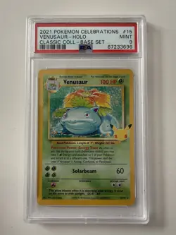 Venusaur #15 - 2021 Pokemon Celebrations Classic Collection - PSA 9 - Image 1