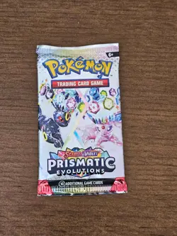Pokemon TCG Scarlet and Violet Prismatic Evolutions Booster Pack SEALED x1 - Image 1