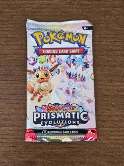 Pokemon TCG Scarlet and Violet Prismatic Evolutions Booster Pack SEALED x1 - Image 2