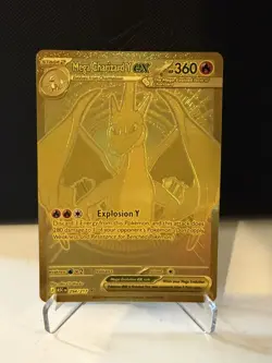 Mega Charizard Y EX 294/217 Pokemon Gold Secret Rare Ascended Heroes Pack Fresh - Image 1