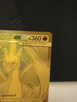 Mega Charizard Y EX 294/217 Pokemon Gold Secret Rare Ascended Heroes Pack Fresh - Image 4