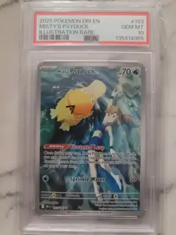 Pokemon Misty's Psyduck 193/182 Sv10 Destined Rivals Rare& BONUS Psyduck 032/193 - Image 1