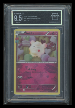 Pokemon TCG Swirlix #RC19 AC 9.5 2016 Pokemon XY Generations Radiant Collection - Image 1