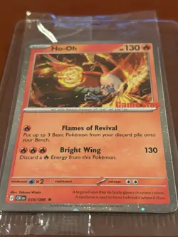 Pokemon TCG Chaos Rising Ho-Oh 010/086 Holo GameStop Stamped Promo Sealed - Image 4