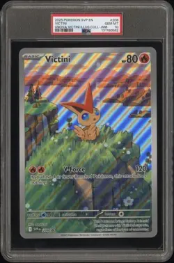 PSA 10 - 2025 Pokemon Collection VICTINI Jumbo Black Star Promo #208 (0562) - Image 1