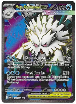 Mega Abomasnow ex 157/132 Ultra Rare Mega Evolution Pokemon Near Mint - Image 1