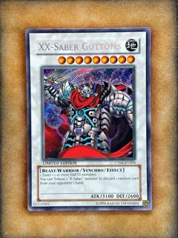 Yugioh XX-Saber Gottoms CT06-ENS04 Secret Rare Limited Edition LP - Image 1