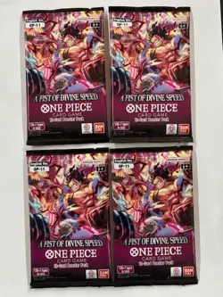 Fist of Divine Speed Booster Pack One Piece Card Game OP11 English O11 X4 - Image 1