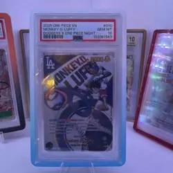PSA 10 2025 One Piece CCG EN Monkey D. Luffy Dodgers Night Leader Foil EB02-010 - Image 1