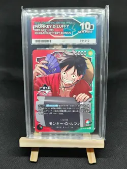 One Piece TCG - Ichiban Kuji Lottery Luffy Promo - Ace Grade 10 - Image 1