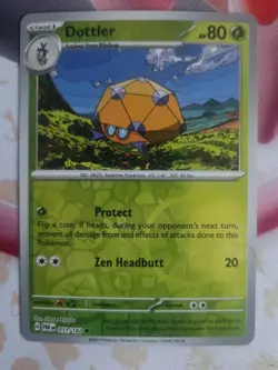 Dottler 011/182 Sv04: Paradox Rift Reverse Holo Pokemon Tcg Card NM - Image 1