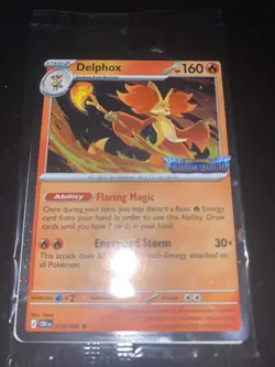Chaos Rising Delphox Promo Card - Image 1