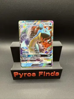 Pokemon Card Lapras GX 35/149 Sun & Moon Base Set Ultra Rare Near Mint - Image 1
