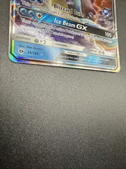 Pokemon Card Lapras GX 35/149 Sun & Moon Base Set Ultra Rare Near Mint - Image 4