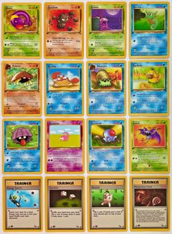 Pokemon 1st EDITION 1999 Fossil Set ALL Common Cards - 16 Card Lot - NM to Mint! - Image 1