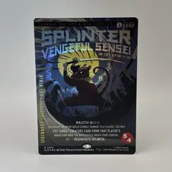 Magic: The Gathering TMNT Splinter Vengeful Sensei Foil Card - Image 1