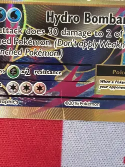 Pokemon TCG M Blastoise EX Full Art Ultra Rare Card 102/108 XY Evolutions MP - Image 3