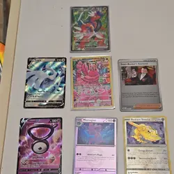 Pokemon TCG SVP Holo Lot Lugia V Unown V Radiant Steelix Oricorio EX 7 Cards - Image 1
