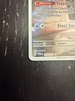 Pokemon TCG Froslass 174/167 Sv06: Twilight Masquerade Holo Full Art Card - Image 5