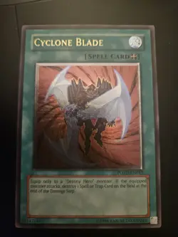 Cyclone Blade POTD-EN043 Ultimate Rare Yugioh Card LP condition - Image 1