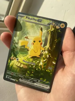 Pokemon Pikachu EX Full Art Holo 276/217 Scarlet & Violet 200 HP Rare Card - Image 1