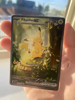 Pokemon Pikachu EX Full Art Holo 276/217 Scarlet & Violet 200 HP Rare Card - Image 2