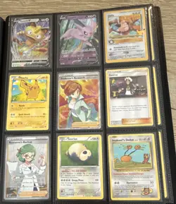 Pokemon TCG 9-Card Lot Meowth V, Espeon V, Pikachu, cleffa, snorlax, - Image 1