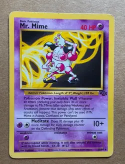 ***Pokemon TCG Mr. Mime 1999 Jungle Card*** - Image 1