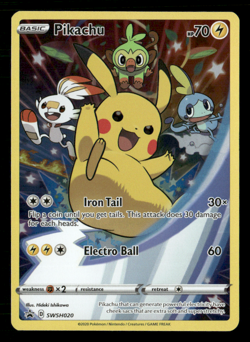 Pikachu - Promo Holo SWSH: Sword & Shield Promo Cards SWSH020 LP Pokemon TCG - Image 1