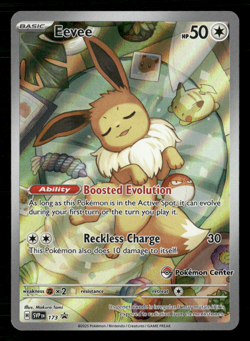 Eevee (Pokemon Center Exclusive) Scarlet & Violet Promo Card 173 LP Pokemon TCG - Image 1
