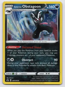 Galarian Obstagoon - Promo SWSH: Sword & Shield Promo Cards SWSH059 NM - Image 1