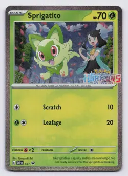 Sprigatito Holofoil Promo SV: Scarlet & Violet Promo Cards 191 NM - Image 1