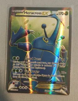 Pokemon TCG Heracross EX (105 Full Art) 105/111 XY - Furious Fists Holo NM Card - Image 1