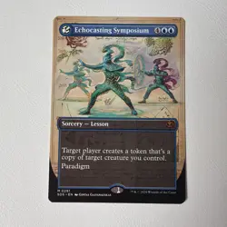 Echocasting Symposium, Borderless Art, Secrets of Strixhaven, Magic MTG NM - Image 1