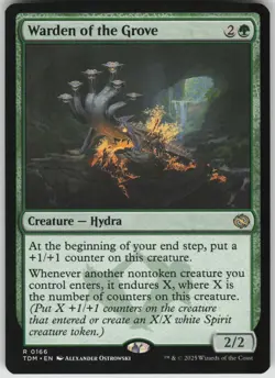 MTG Warden of the Grove NM Tarkir: Dragonstorm Magic 166 - Image 1